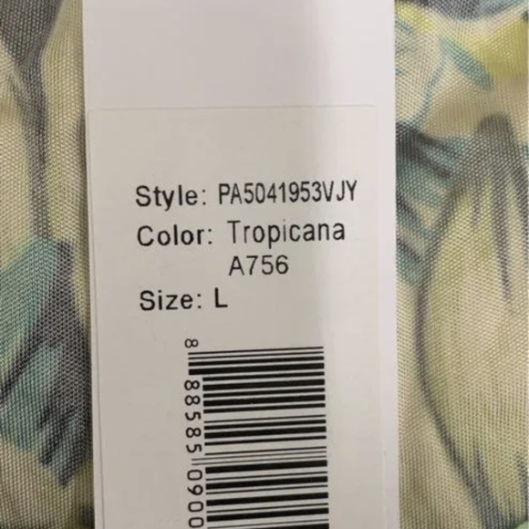 Banana Republic Women's Yellow Green & Black Tropicana Pants SizeL NWT MSRP $242 - Picture 2 of 6